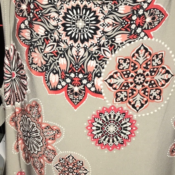 R&M Richards Womens Printed Dress size 2 Petite New wit… - Picture 5 of 5